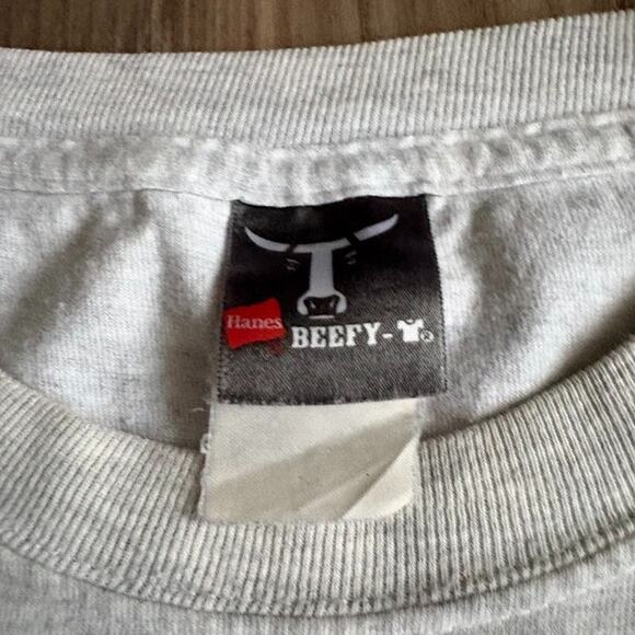 Vintage Quote T-Shirt Funny Size L Gray Hope You Like Animals Gray WORN - Picture 6 of 9